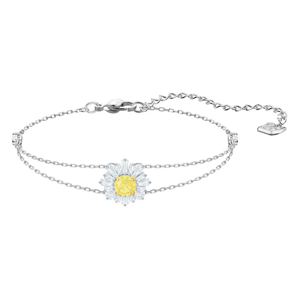 Swarovski Sunshine bracelet Mixed cuts, Sun, Yellow, Rhodium plated 5459594 (5459594)