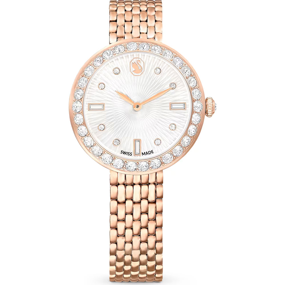 Swarovski Certa watch Swiss Made, Metal bracelet, Rose gold tone, Rose gold-tone finish 5672981