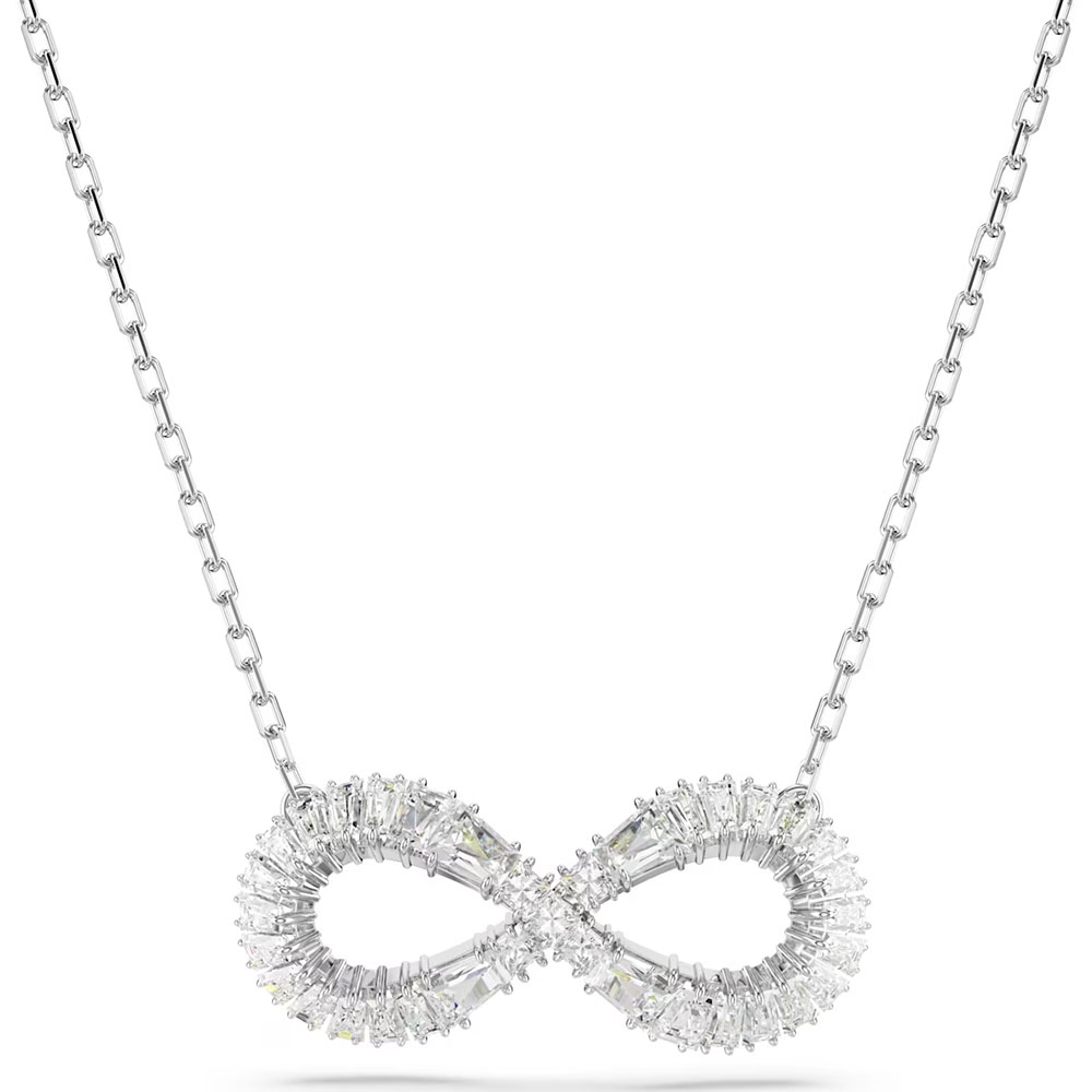 Swarovski Hyperbola pendant Infinity, White, Rhodium plated 5679434