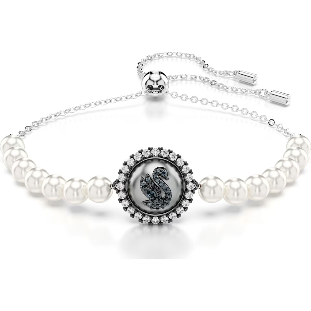 Swarovski Swan bracelet Swan, Gray, Rhodium plated 5680851