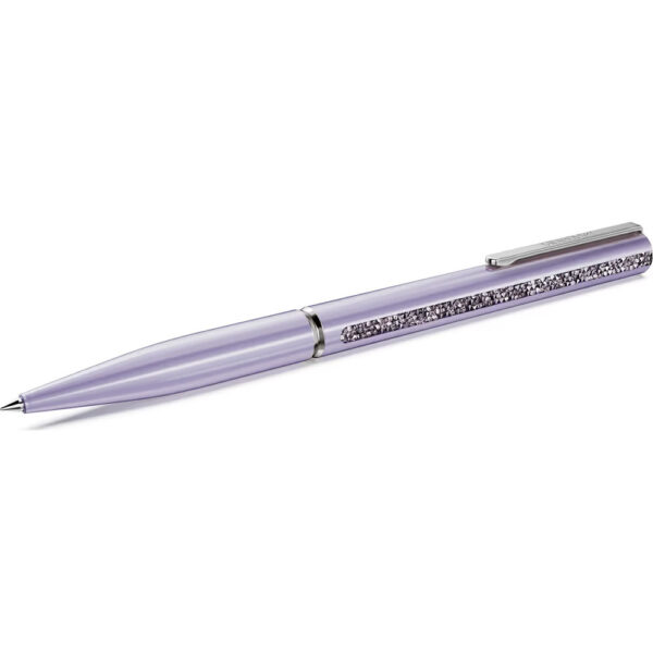Swarovski Crystal Shimmer Glide ballpoint pen, Purple, Purple lacquered, Chrome plated 5707707