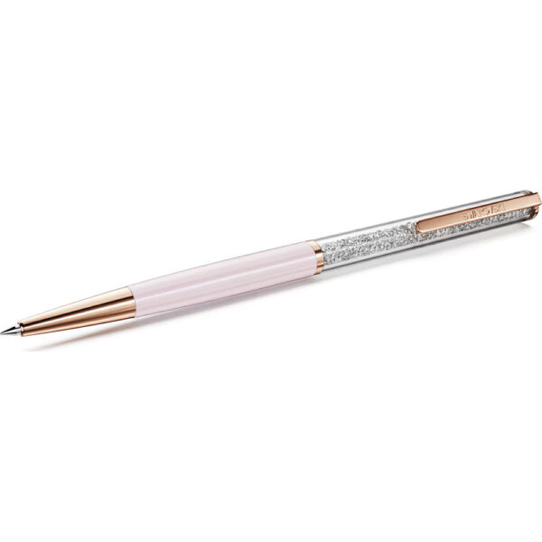 Swarovski Crystalline Silk ballpoint pen Pink, Pink lacquered, Rose gold-tone plated 5709614