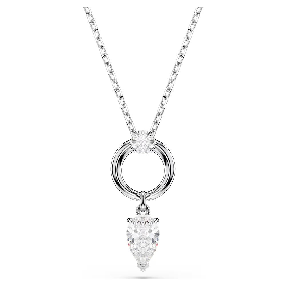 Swarovski Mesmera pendant Pear cut, White, Rhodium plated 5723146