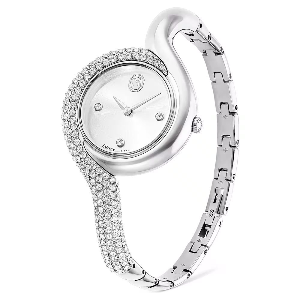 Swarovki Dextera Asymmetric watch Swiss Made, Metal bracelet, Silver tone, Stainless Steel 5700996 (2)