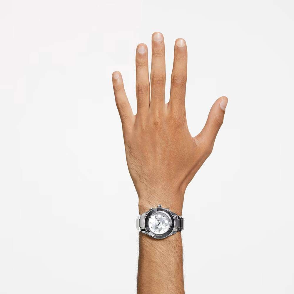 Swarovski 39mm watch Swiss Made, Metal bracelet, Silver tone, Stainless steel 5641297 (3)