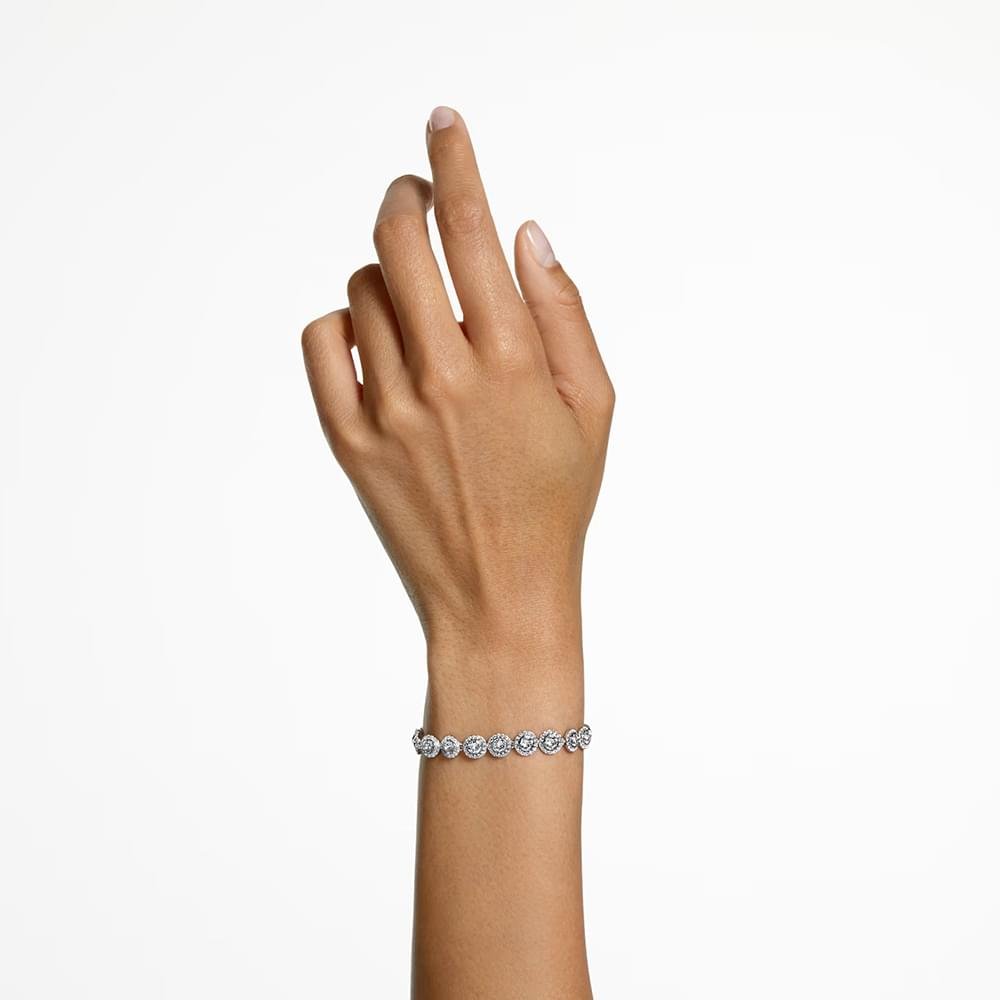 Swarovski Angelic bracelet Round cut, White, Rhodium plated 5071173 (2)