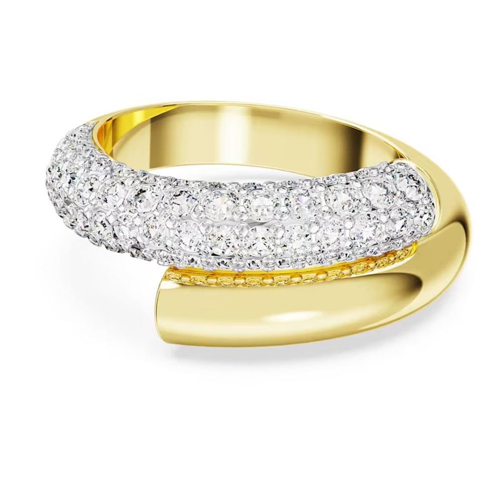 Swarovski Dextera cocktail ring White, Gold-tone plated