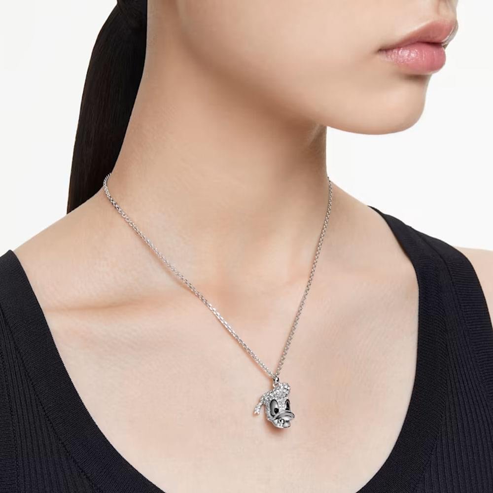 Swarovski Disney Donald Duck pendant White, Rhodium plated 5668775 (2)
