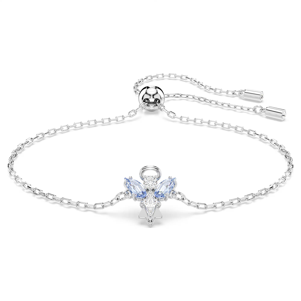 Swarovski Magic bracelet Angel, Blue, Rhodium plated 5734263
