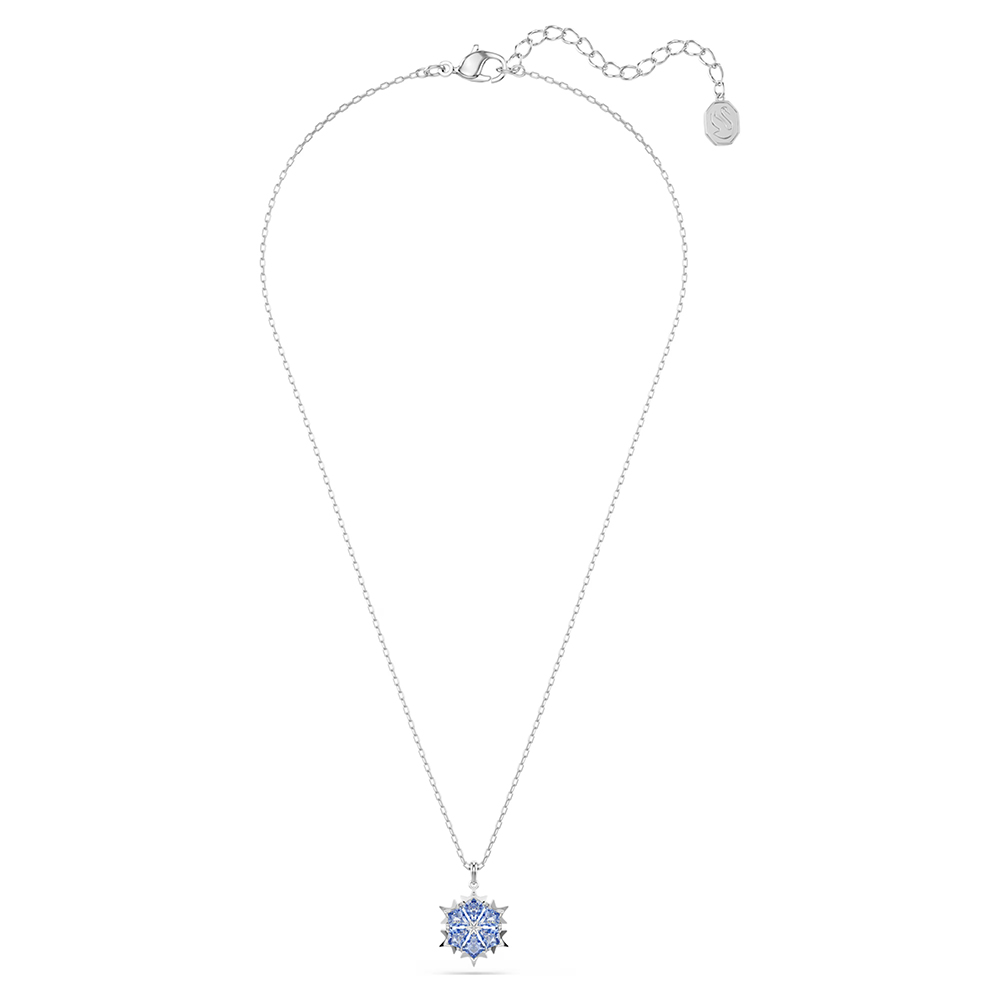 Swarovski Magic pendant Snowflake, Blue, Rhodium plated 5735399 (2)