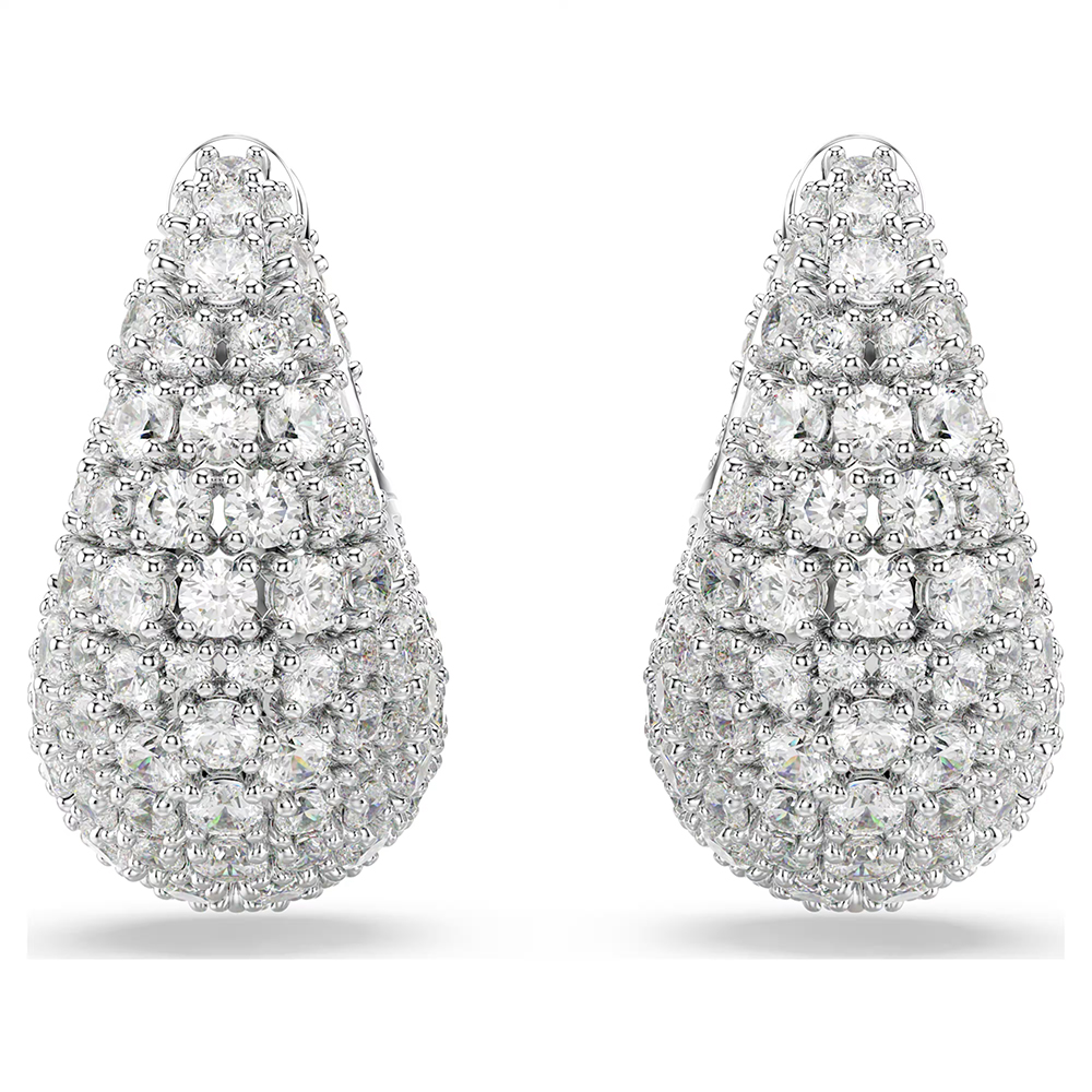 Swarovski Sublima earrings Large, White, Rhodium plated 5732281 (3)