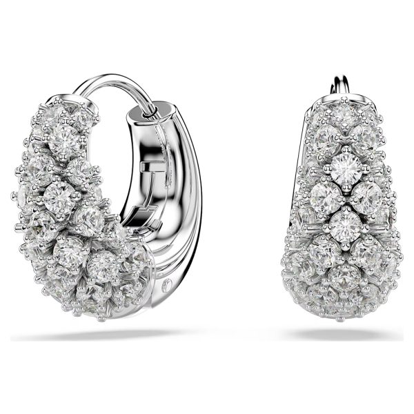 Swarovski Sublima earrings White, Rhodium plated 5732282