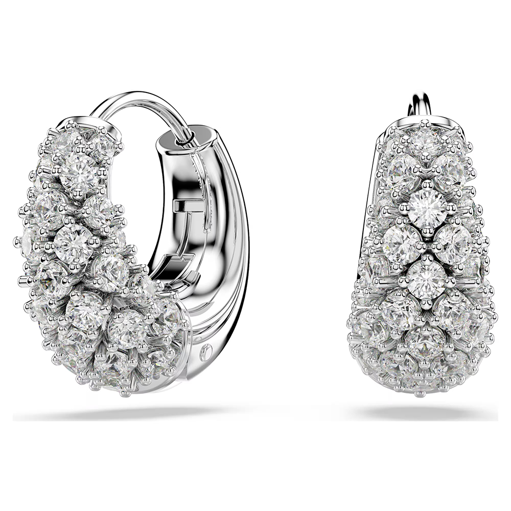 Swarovski Sublima earrings White, Rhodium plated 5732282