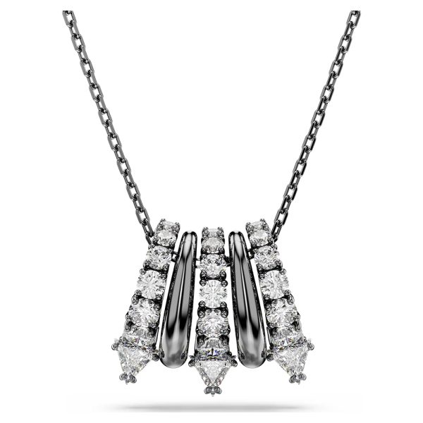 Swarovski Sublima pendant White, Ruthenium plated 5735225